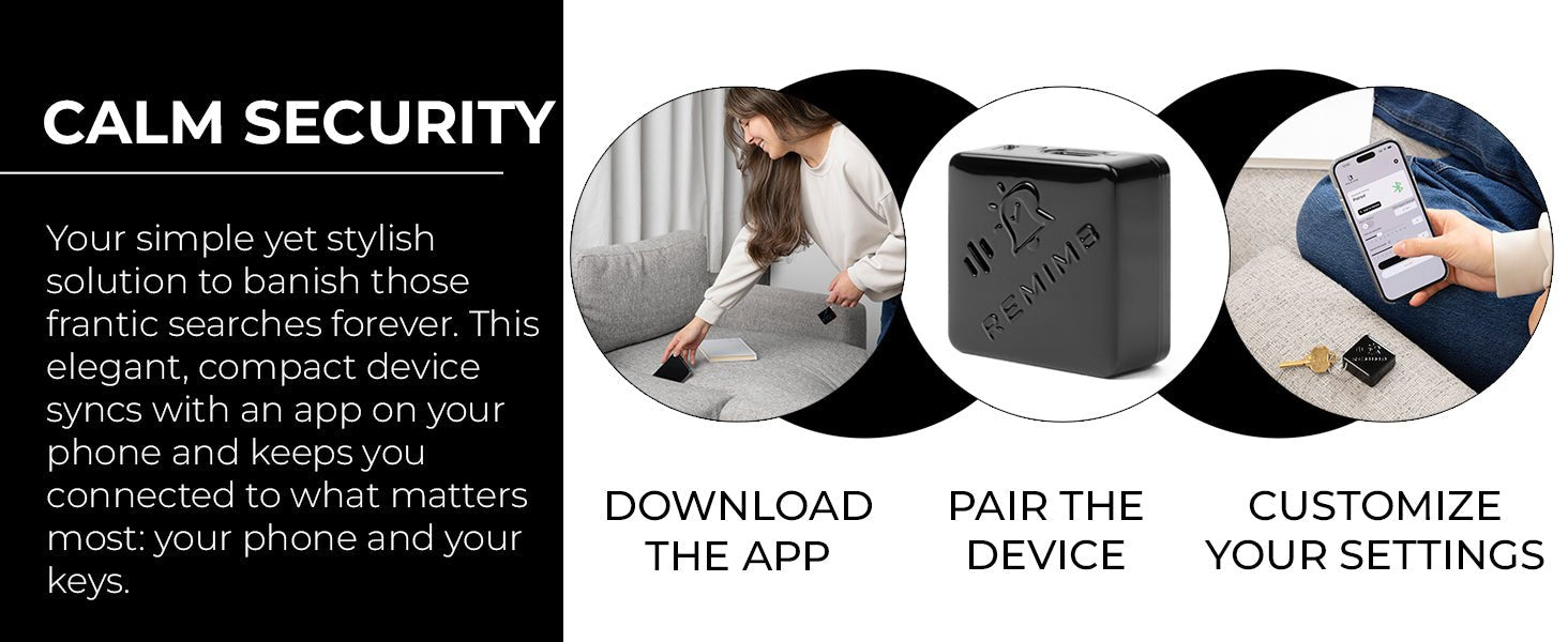 Remimb Smart Keyring - Loss Prevention for Smartphone and Keys - Remimb